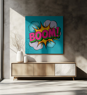 Boom Pop Art Explosion | Canvas - Room Interior 2