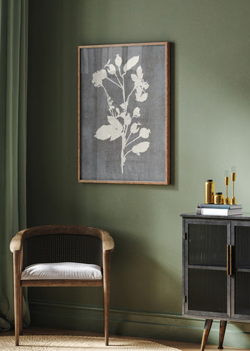 Botanical Rose Silhouette | Poster - Room Interior 2