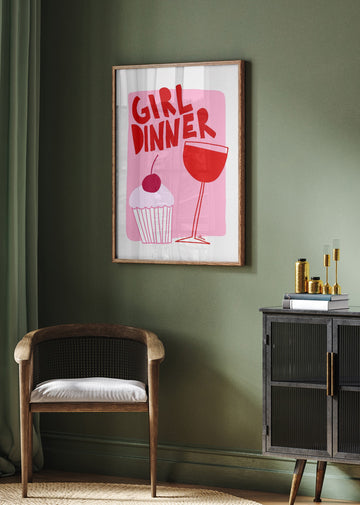 Girl Dinner | Poster - Room Interior 2