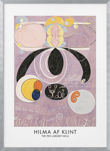 The Ten Largest No.6 Poster | Poster - Silver Frame Interior