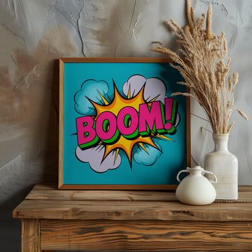 Boom Pop Art Explosion | Poster - Room Interior 1