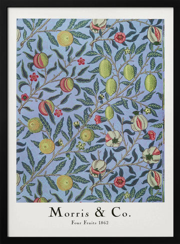 Four Fruits | Poster - Black Metal Frame Interior