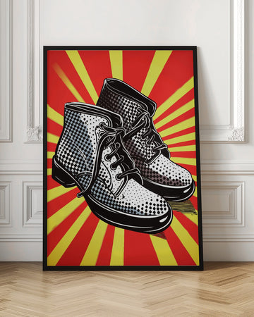 Pop Art Boots | Poster - Room Interior 1