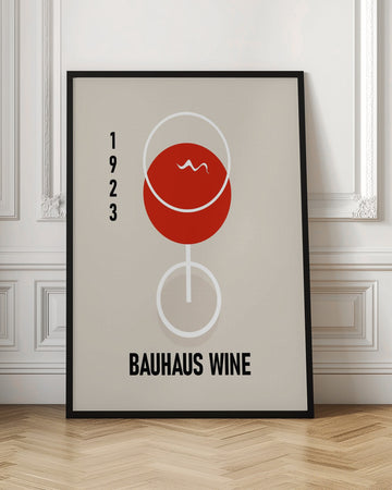 Bauhaus Wine Glass | Poster - Room Interior 1