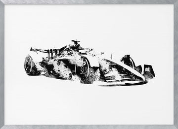 Dynamic Formula Racer | Poster - Silver Frame Interior