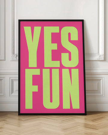 Vibrant Yes Fun | Poster - Room Interior 1