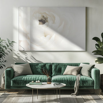 Soft White Bloom | Poster - Room Interior 1