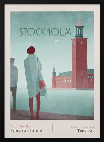 STOCKHOLM 2 - Stockholm City Hall | Poster - Black Metal Frame Interior