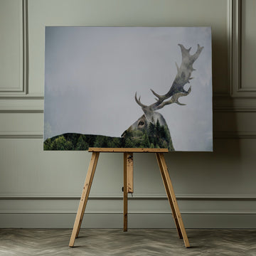 Forest Deer Spirit | Canvas - Room Interior 1