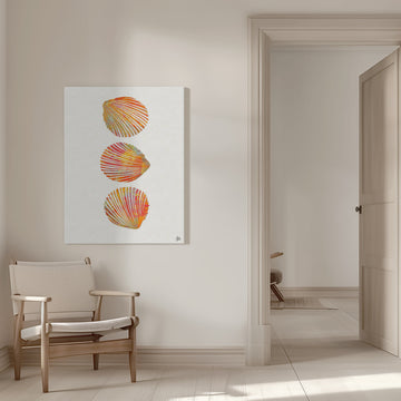 Vibrant Seashells | Canvas - Room Interior 1