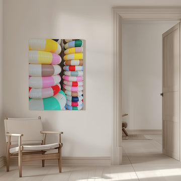 Colorful Stacked Pool Rings | Canvas - Room Interior 1