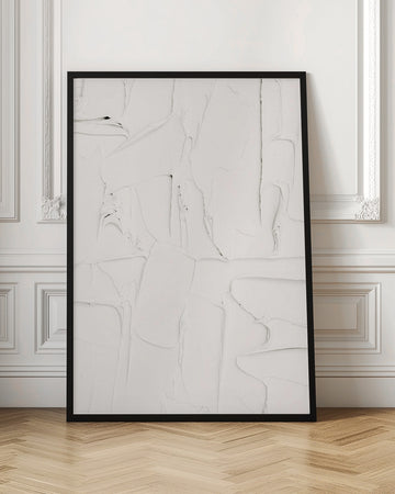 White Textured Abstract | Poster - Room Interior 1