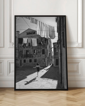 Skipping Girl Venice Alley | Poster - Room Interior 1