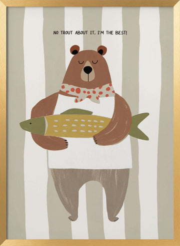 Notroutaboutit | Poster - Gold Frame Interior