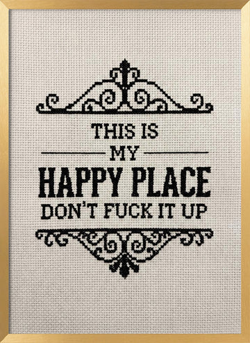 My Sassy Happy Place | Poster - Gold Frame Interior