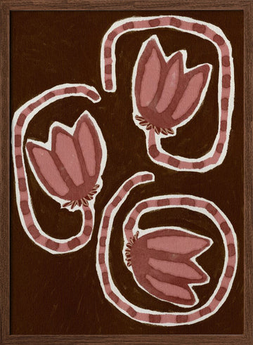 Delicate Bloom 19 | Poster - Walnut Frame Interior