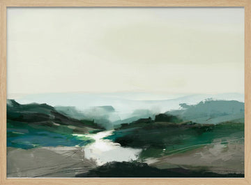Highland View | Poster - Wood Frame Interior