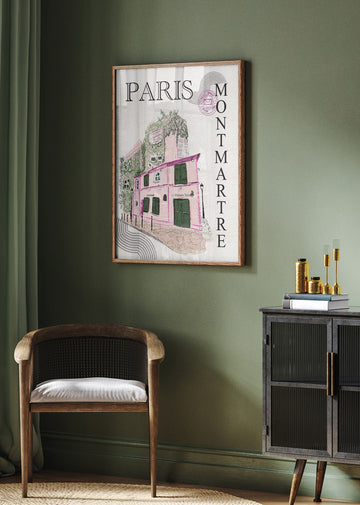 La Maison Rose Montmartre Paris | Poster - Room Interior 2