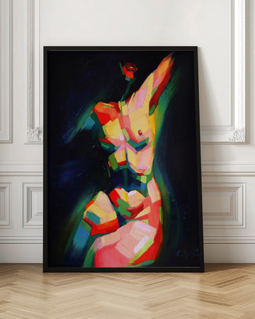 Dynamic Colorful Nude | Poster - Room Interior 1