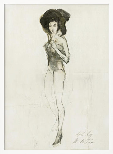 Fashion Figure Drawing | Poster - White Frame Interior