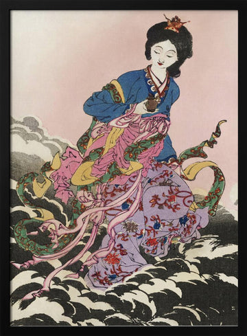 Japanese Woman (1839 1892) | Poster - Black Metal Frame Interior