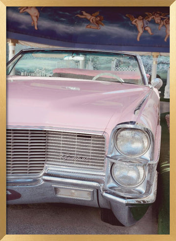Pink Cadillac Dream | Poster - Gold Frame Interior