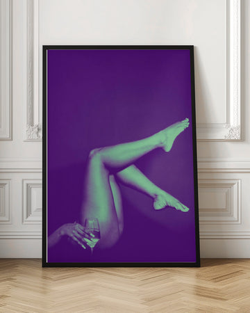 Sensual Legs With Wine | Poster - Room Interior 1
