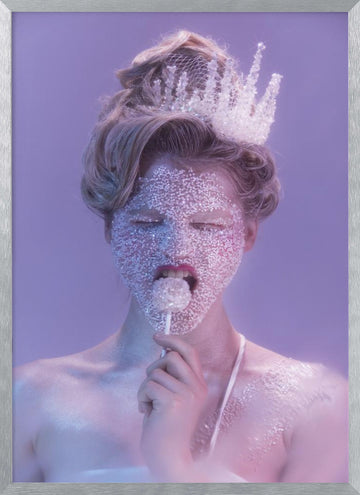 Dreamy Glitter Queen | Poster - Silver Frame Interior