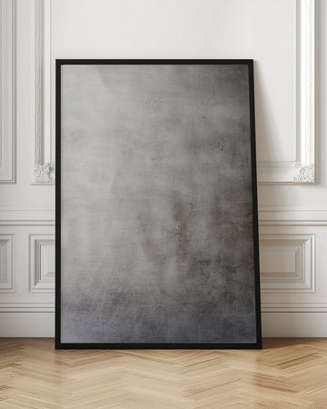 Distressed Gray Wall | Poster - Room Interior 1