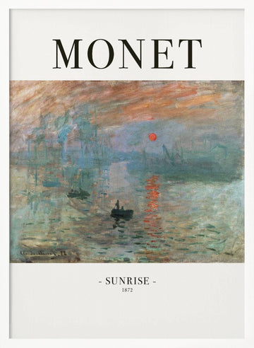 Sunrise 1872 | Poster - White Frame Interior