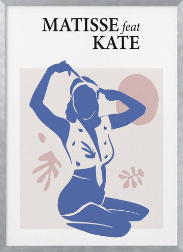 Matisse Feat Kate | Poster - Silver Frame Interior