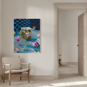 Messy Kitchen Table Still Life | Canvas - Room Interior 1