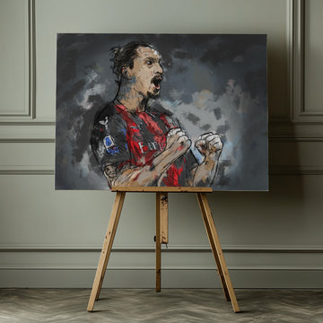 Football Player Roar | Canvas - Room Interior 1