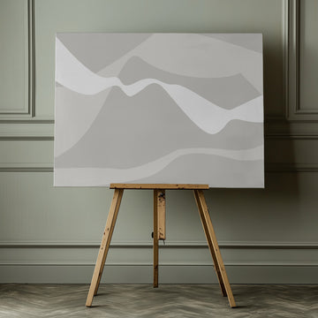 Soft Serene Layers | Canvas - Room Interior 1