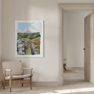 Winding Mountain Path | Canvas - Room Interior 1