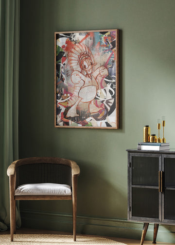 Energetic Duck Collage | Poster - Room Interior 2