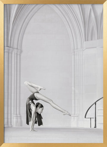 Elegant Dancer Archway | Poster - Gold Frame Interior