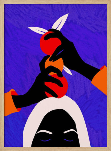 Vibrant Fruit Meditation | Poster - Wood Frame Interior