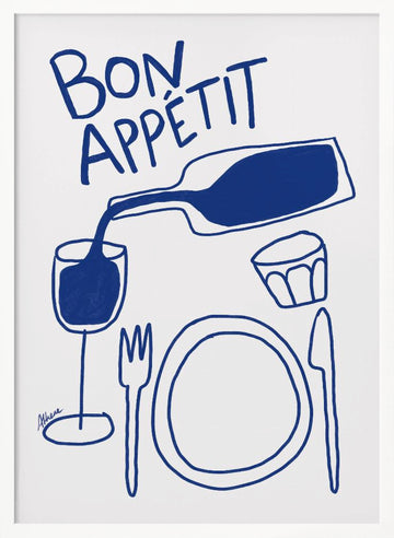Bon Appetit | Poster - White Frame Interior