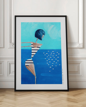 DIVING WOMAN | Poster - Room Interior 1