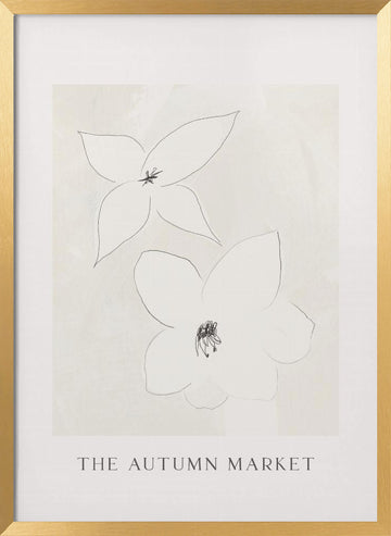 Delicate Blossoms | Poster - Gold Frame Interior