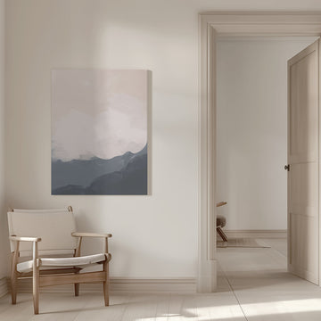 Misty Mountain Abstract | Canvas - Room Interior 1