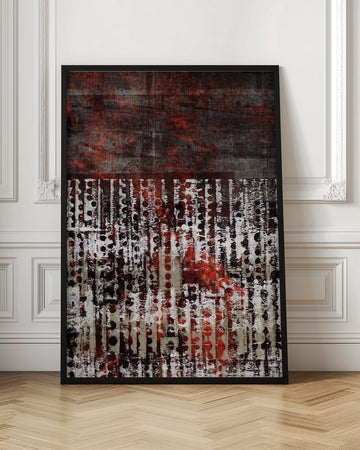 Red Grunge Abstract | Poster - Room Interior 1