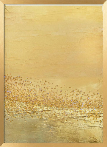 Radiant Gold Texture | Poster - Gold Frame Interior