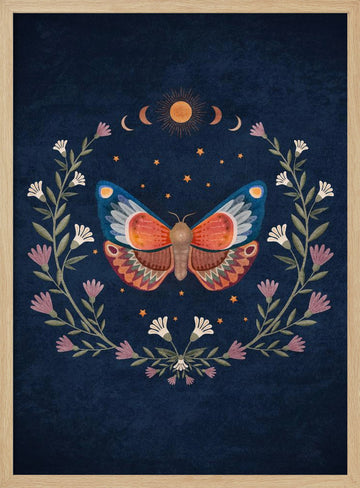 Butterfly Dreamscape | Poster - Wood Frame Interior