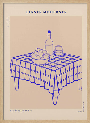 Lignesmodernesno06 | Poster - Wood Frame Interior