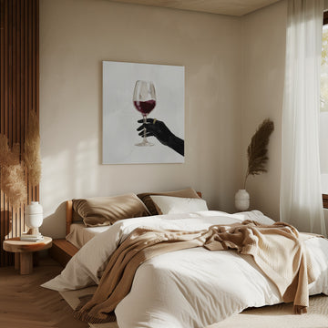 Red Wine Elegance | Canvas - Room Interior 2