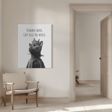 Majestic Cat King | Canvas - Room Interior 1