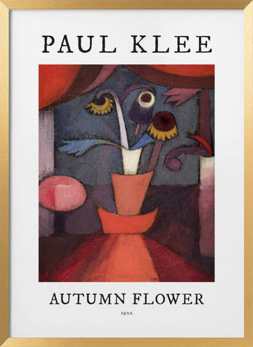 Autumn Flower 1922 | Poster - Gold Frame Interior