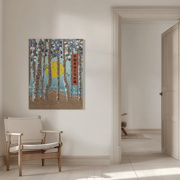 Rising Sun Mt Fuji | Canvas - Room Interior 1
